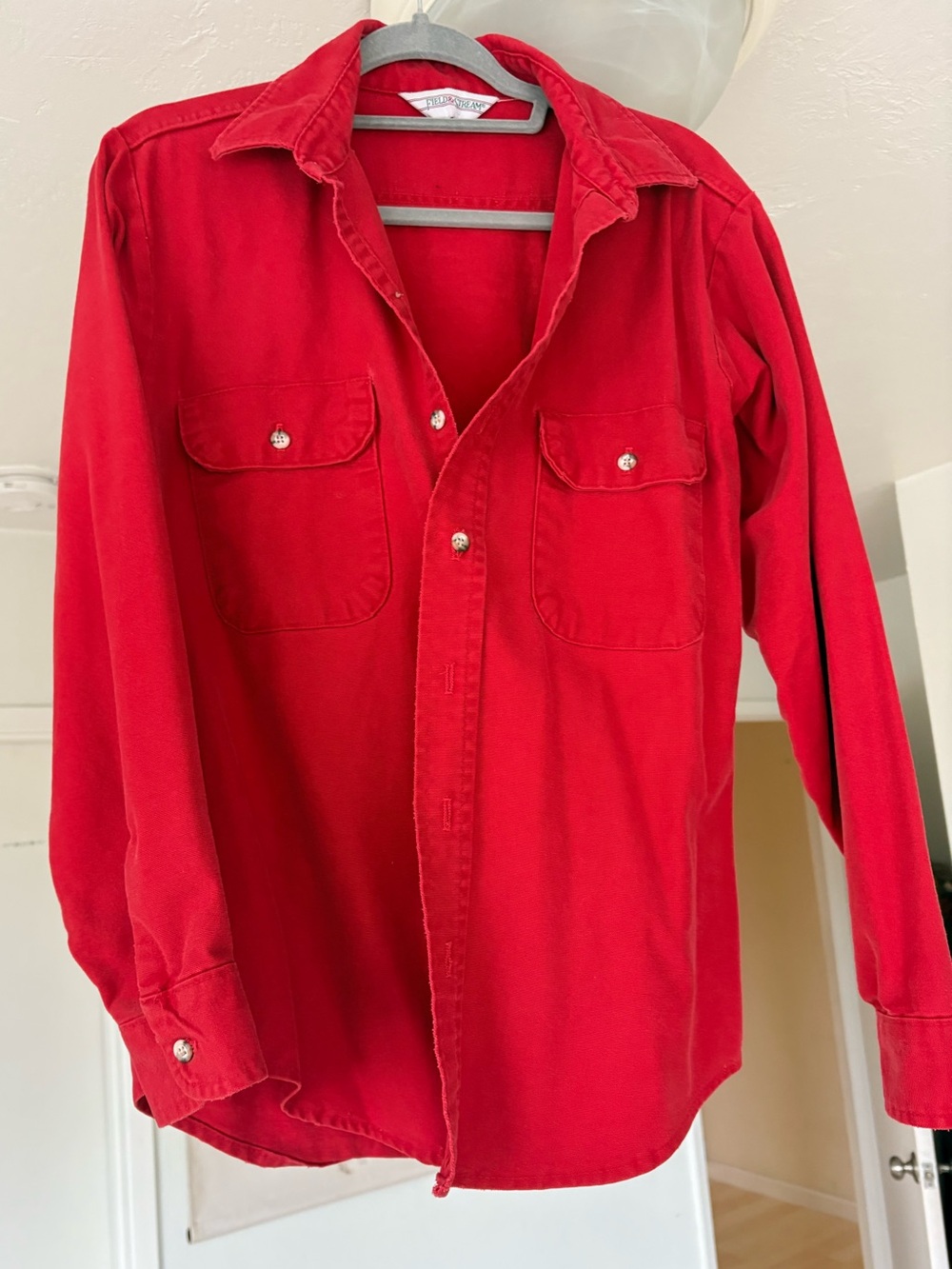 Field & Stream Red red denim shirt jacket button down